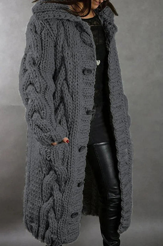 Long Chunky Knit Cardigan for Cozy Evenings