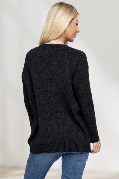 Bekväm Öppen Framsvett Sweater Cardigan för Alla Tillfällen