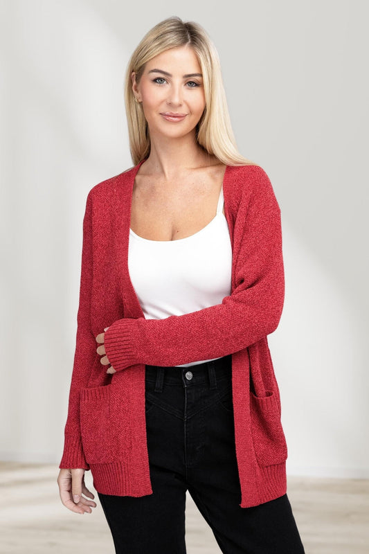 Bekväm Öppen Framsvett Sweater Cardigan för Alla Tillfällen