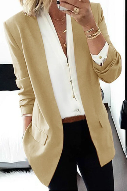 Blazer elegante con cuello de muesca