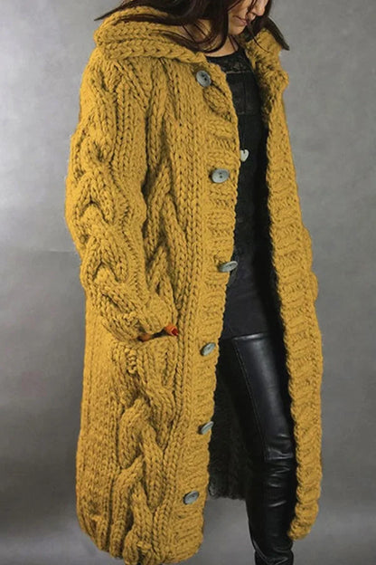 Long Chunky Knit Cardigan for Cozy Evenings