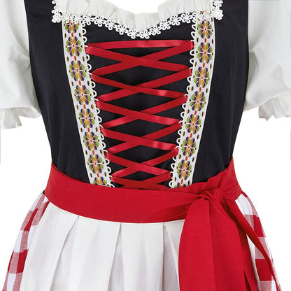 Oktoberfest Dirndl kostym med vackra broderier