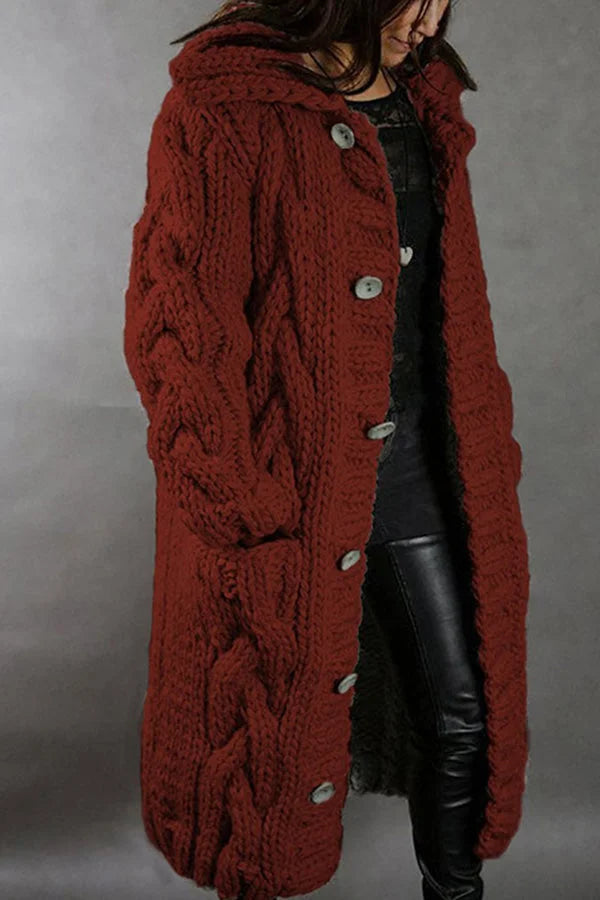 Long Chunky Knit Cardigan for Cozy Evenings