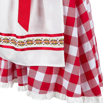 Oktoberfest Dirndl kostym med vackra broderier