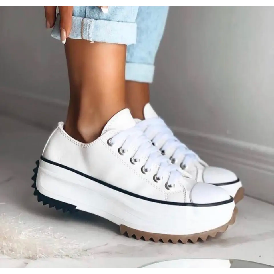 Trendiga sneakers med plattform - Trenda