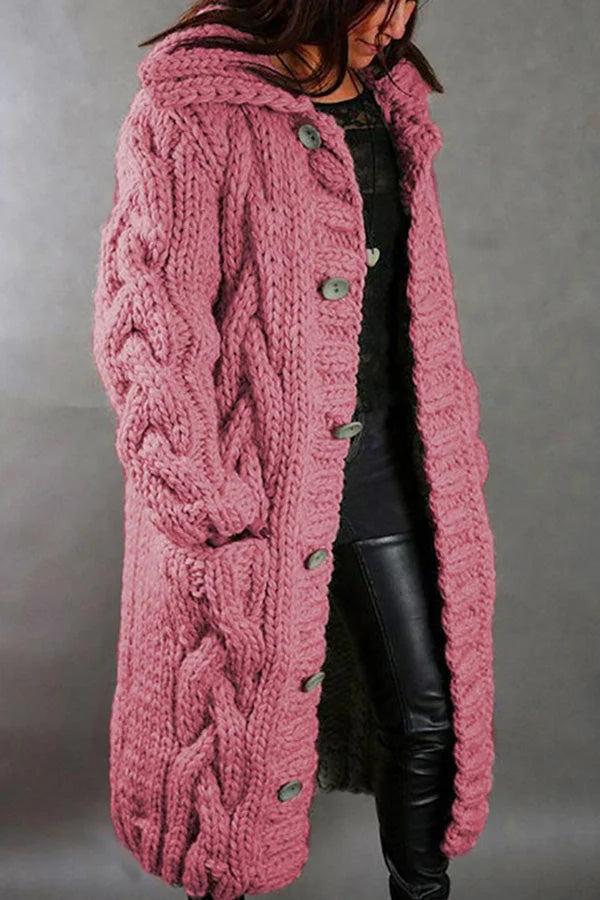 Long Chunky Knit Cardigan for Cozy Evenings