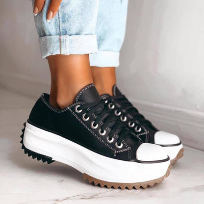 Trendiga sneakers med plattform - Trenda